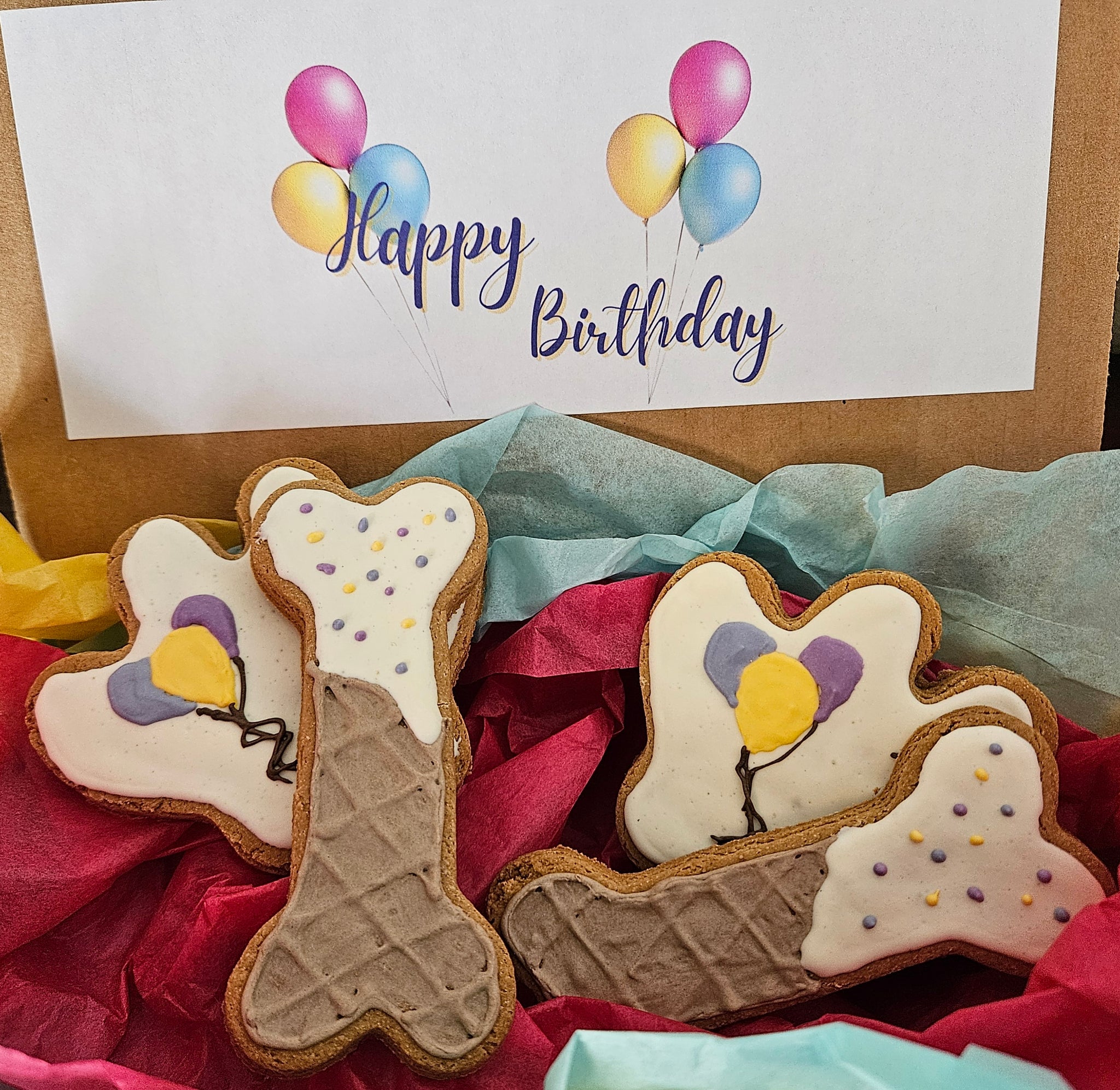 Birthday Box - 4 Biscuits