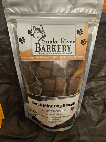 Carob Mint Dog Biscuits