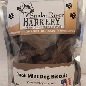 Carob Mint Dog Biscuits